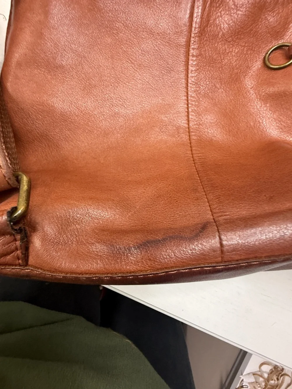 Leather Men's Tan Leather Backpack - Classic Everyday Carry